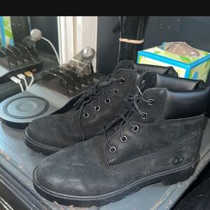 Timberland Black Rugged Ankle Boots